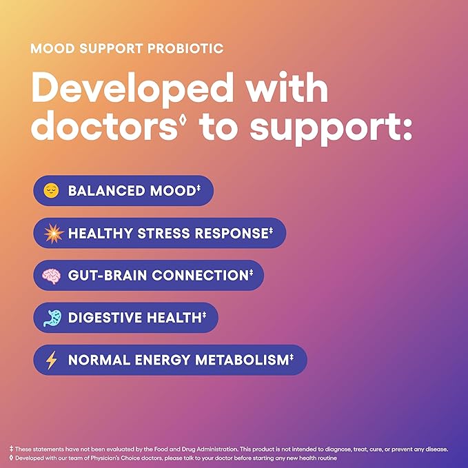 Physician's CHOICE Keep Your Cool Bundle: Mood Support Probiotic + Menopause Probiotic - Supports Hormone Balance Hot Flashes &amp Balanced Mood