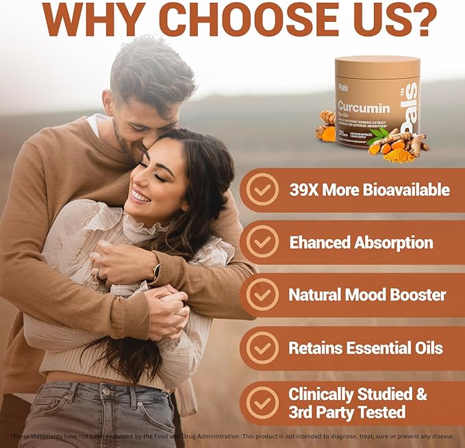 Turmeric Curcumin Supplement 500mg Bio-52x Max Absorption 98% Pure Turmeric Supplement Capsules with Extra Strength Curcumin 95% Curcuminoids Extract Antioxidant Joint Support Non-GMO Vegan 30 Days