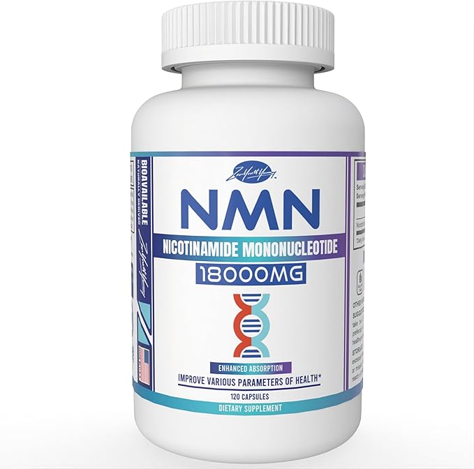 ZYY Magnesium Glycinate 1000mg &amp NMN 18000mg per Bottle 300mg per Serving | Chelated &amp High Absorption Mineral | Real Nicotinamide Mononucleotide Anti Aging