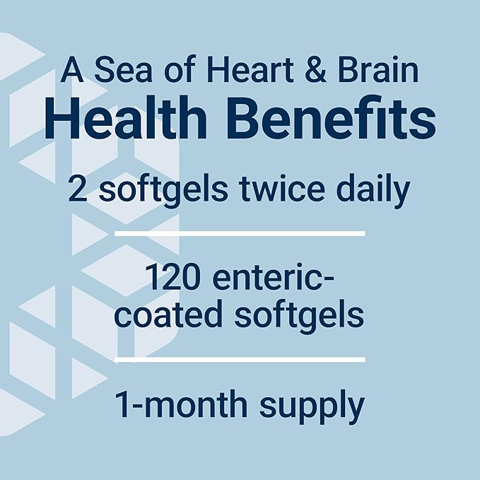 Life Extension Super Omega-3 EPA/DHA Fish Oil Sesame Lignans &amp Olive Extract – Heart Health Brain Health Inflammation Health Support Gluten-Free Enteric-Coated Non-GMO 120 Softgels