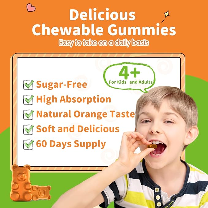 2 Pack Magnesium Gummies for Kids &amp Adults- Magnesium Glycinate