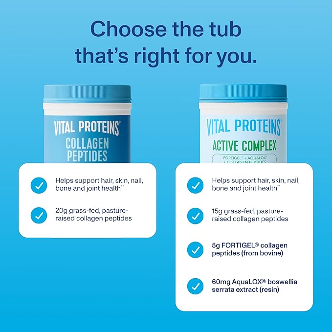 Vital Proteins® Active Complex 20g Collagen Peptides Improves Joint Comfort Supports Movement &amp Mobility