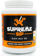 Boba Protein Powder Made with Real Black Tea - Boba Milk Tea Sweetened with Natural Monk Fruit - Clean Creamy Boba Tea Protein Powder - Grass Fed Whey Protein Isolate Bubble Tea - 27 Oz