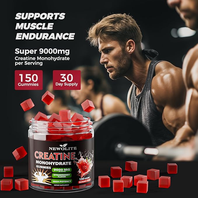 Energy Strength Creatine Monohydrate Gummies 9000MG