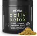 Daily Detox Greens Powder Organic Superfood Supplement for Detox Gut Health Energy Immune Support Overall Wellness Gluten Free Multivitamin Drink Mix Vegan Non GMO 30 Servings