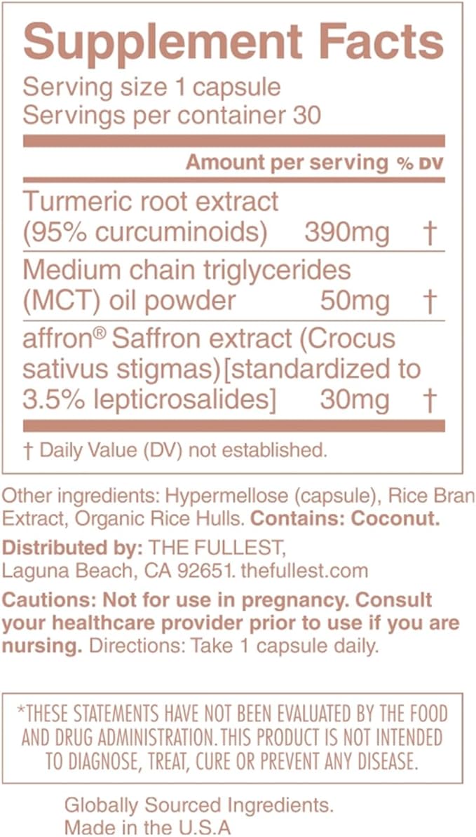 THE FULLEST - Gentle Being Bundle - Saffron Capsules + Saffron Threads - Boosts Mood Energy and Focus Gluten-Free &amp Vegan Sugar-Free 30-Day Supply