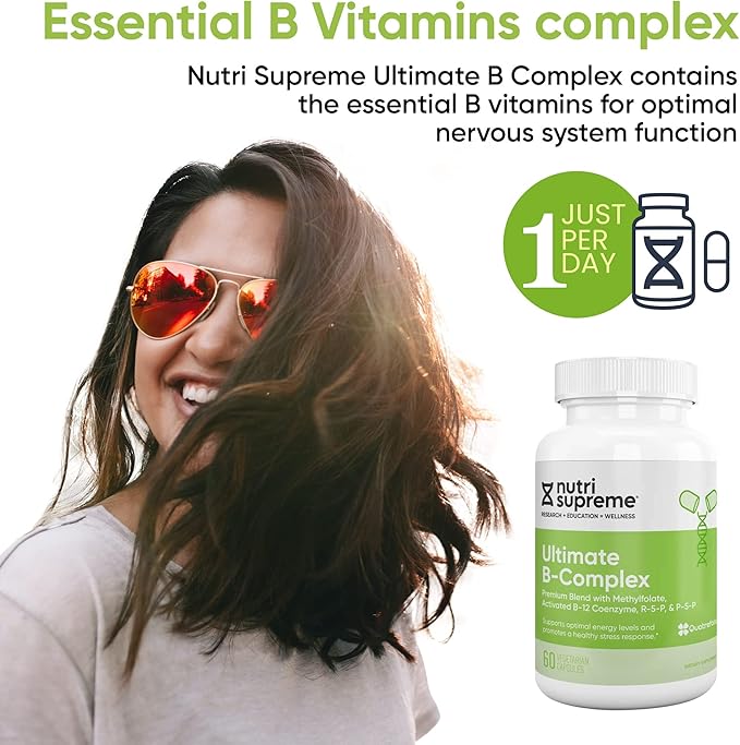 Ultimate B Complex 120 Vegetarian Capsules- Certified Kosher
