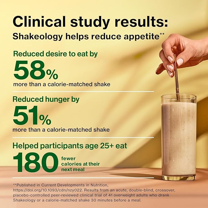 Shakeology 0g Added Sugar Plant Based Protein Powder Blend Gluten-Free Shake with Vitamins and Minerals – Helps Support Healthy Weight Loss Lean Muscle Gut Health – Cafe Latte 30 Servings