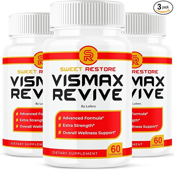 (3 Pack) Vismax Revive Capsules Vis Max Premium Eye &amp Vision Vitamin Supplement Pills - Natural Advanced Formula for Eyesight Visual Sight - Overall Wellness Support - Made in USA (180 Capsules)