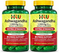H4U Ashwagandha 1300mg Extra Strength Dietary Supplement 60 Vegetarian Capsules (Standard 1300mg – 2 Pack)