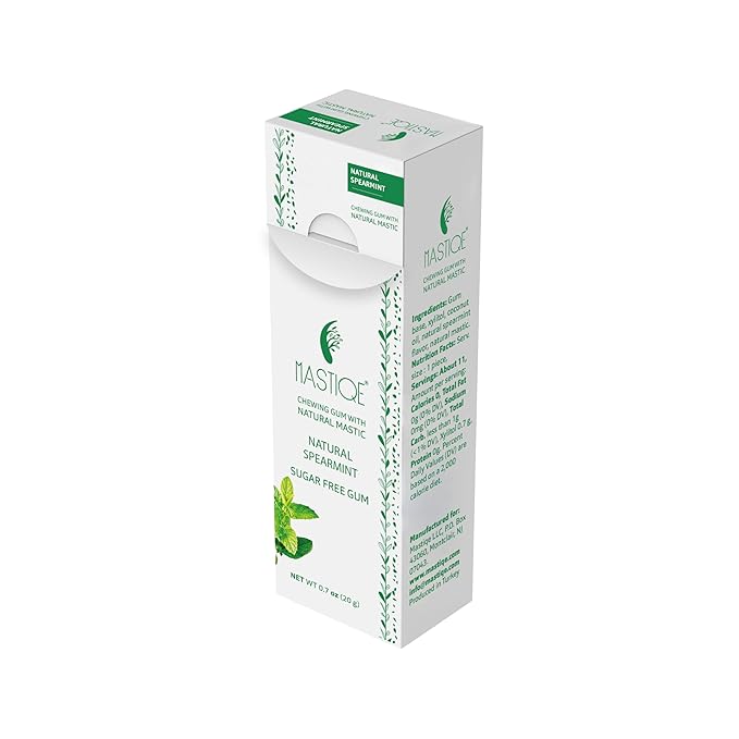 Mastiqe Sugar Free Hard Chewing Gum with Natural Mastic (Spearmint)