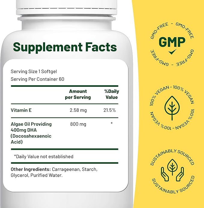 Vegan Vitality Immunity Booster Bundle 6 Months - Vegan Multivitamins and Vegan Omega 3 Algae Oil. High Strength Plant Based Formula for Immunity Energy Overall Health for Vegans and Vegetarians