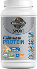 Garden of Life Organic Vegan Protein Powder with Probiotics BCAAs NSF Certified Gluten Free &amp Sport Non GMO Sport Protein Powder 19 Servings Vanilla