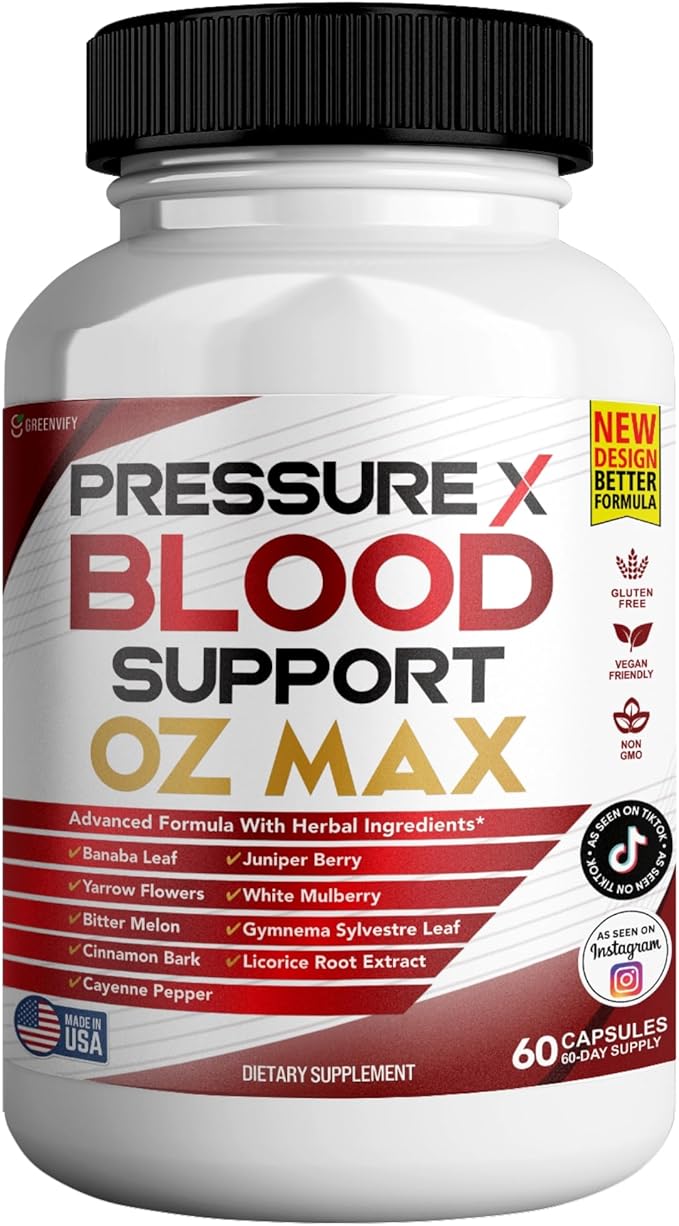 Pressure X Blood Support OZ Max Blood Support Supplement - Advanced Formula PressureX Advanced Supplement Pressure X Maximum Strength Reviews (1)