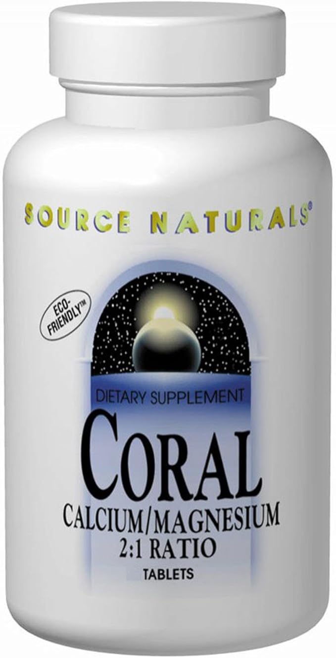 Source Naturals Coral Calcium &amp Magnesium 2:1 Ratio - 90 Tablets