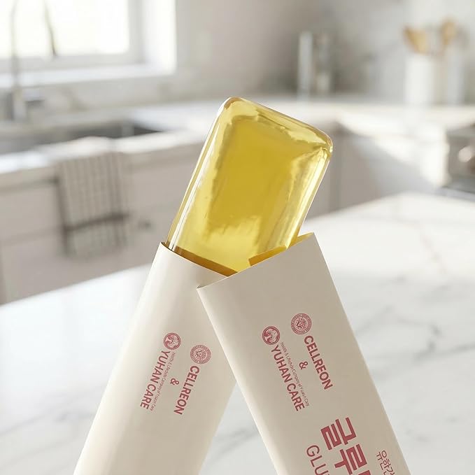 Korean Glutathione Collagen Jelly Sticks 30 Packets - Premium Beauty Supplement with 2000mg Fish Collagen Peptide Anti-Wrinkle Hydrating Skin Elasticity Joint Support