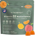 Multivitamin Women Gummies with Vitamin D3 K2 16 Essential Vitamins and Minerals Bone Heart and Immune Support Vegan Sugar-Free Mango Orange Flavor Portable Pouch Made in USA 60 Ct