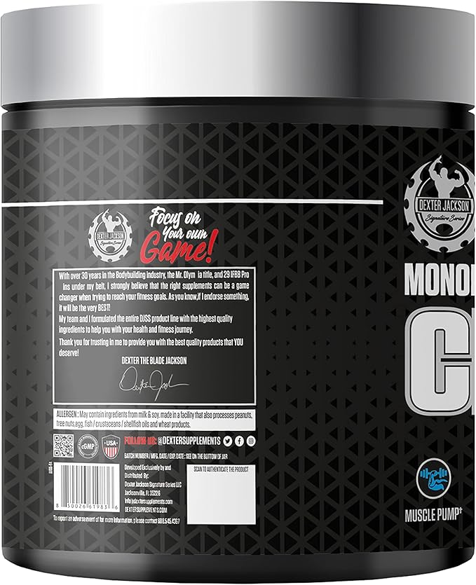Black Series Monohydrate Creatine | 300g | 100 Servings | Premium Micronized Creatine for Strength Muscle Growth &amp Recovery