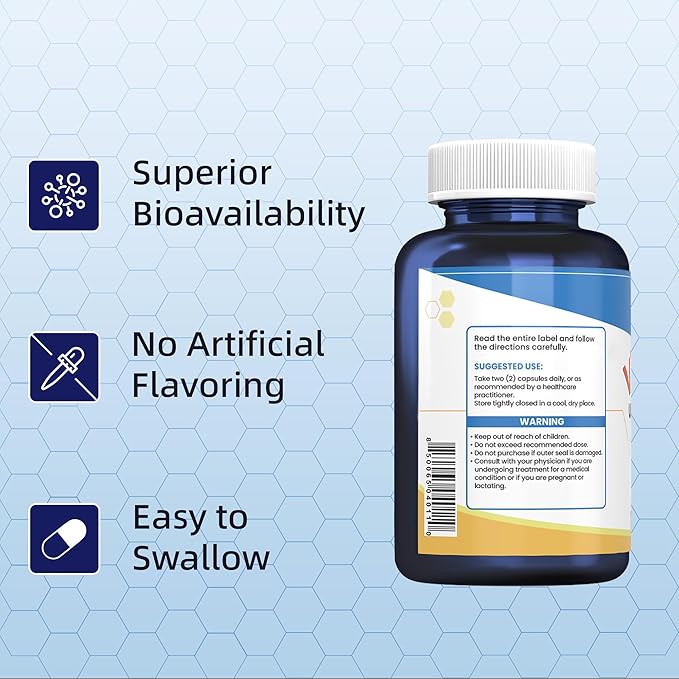 Vitamin B1 500mg 120 Caps Non-GMO &amp Vegan &amp Gluten-Free with Benfotiamine(3 Bottles)