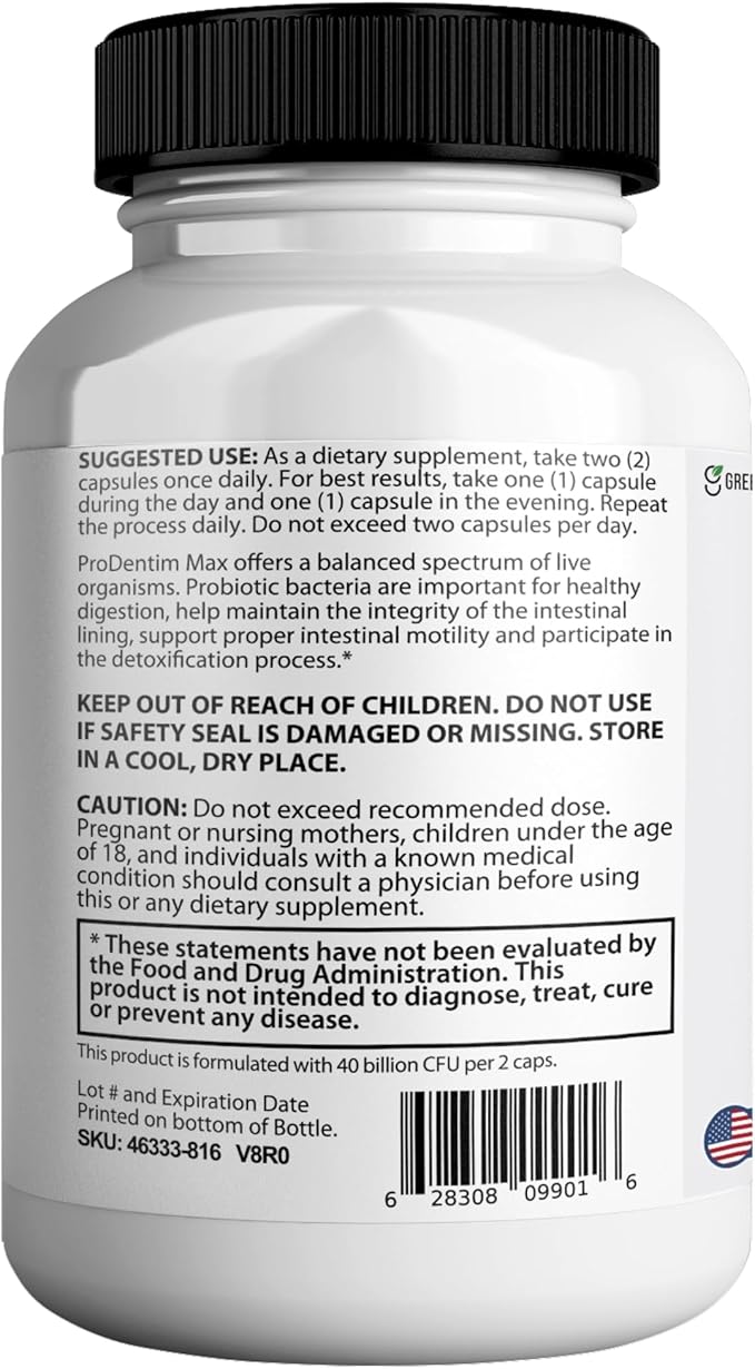 GumAktiv Max Probiotic Supplement 40 Billion CFU 60 Capsules Advanced Formula for Digestive Health (2)