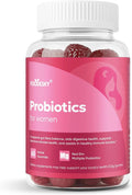 Probiotics for Women Gummies - Multiple Probiotics &amp Red Elm - Supports Gut Flora Feminine Health &amp Immune Function - 60 Active Daily Gummies (1PCS)