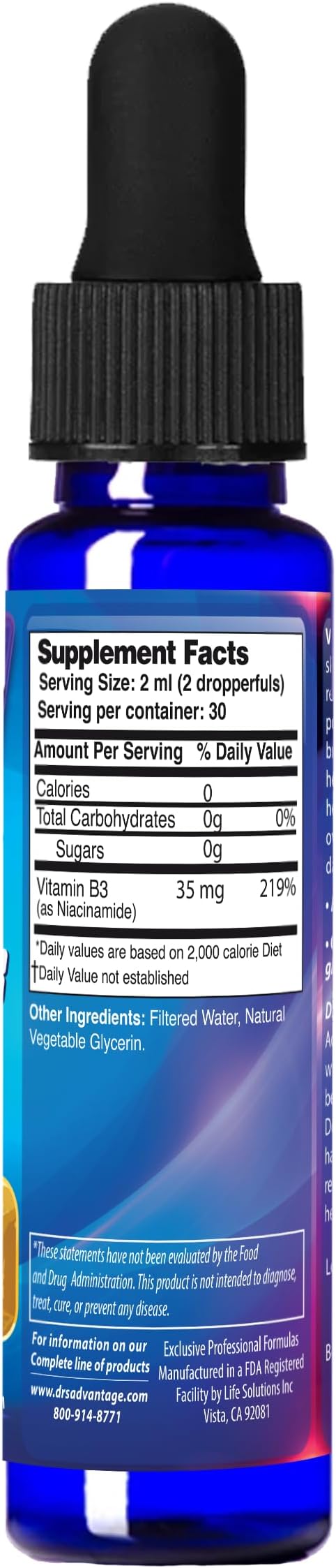 Dr's Advantage Vitamin B3 Dropper 2oz