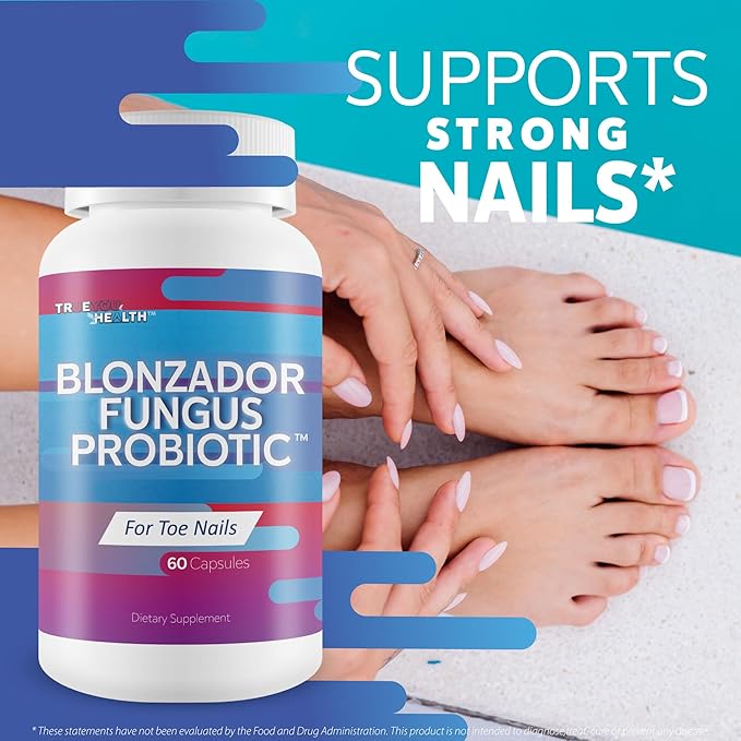 Blonzador Fungus Probiotic - Our Best Candida &amp Toenail Fungus Probiotic for Clear Nails - Candida Overgrowth 11 Strain Probiotics Nail Fungal Pills - Probiotics Immune Support Toenail Fungi