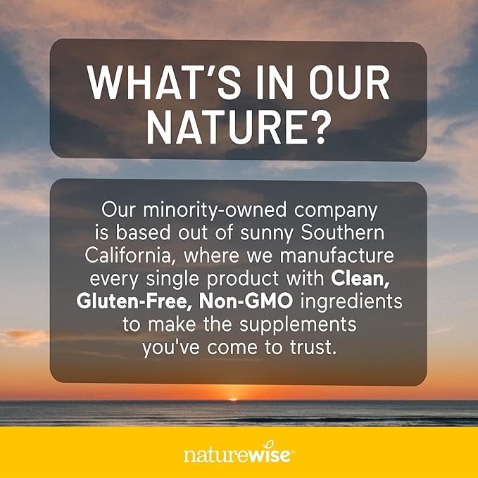 NatureWise Vegan Vitamin D3 + K2 - Natural D3 5000IU + Natural Vitamin K2 100mcg - Bone Support - High Absorption with Organic Cold-Pressed Olive Oil - Non-GMO