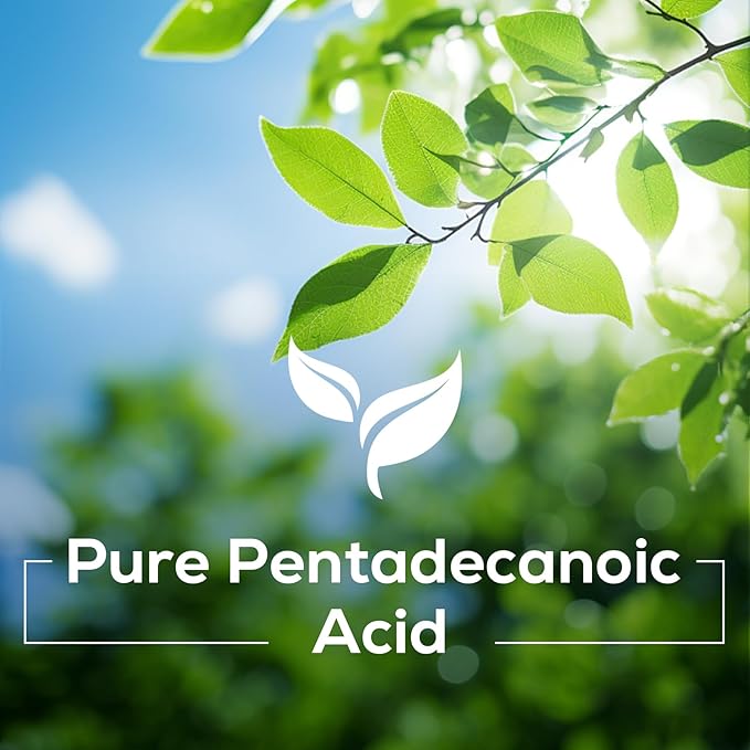 Pentadecanoic Acid C15:0 Supplements 300mg High-Altitude Sheep Milk Sourced | 120 Capsules