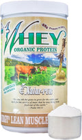 Organic Whey Protein Powder Grass-Fed Cold Process Grade-A Milk rBST Hormone-Free Chocolate Protein Powder No Preservative Pure Whey Protein 48g of Protein in Just 2 Scoops (1 Pound 1 Pack Vanilla)