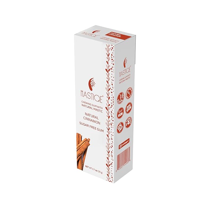 Mastiqe Sugar Free Hard Chewing Gum with Natural Mastic (Cinnamon)