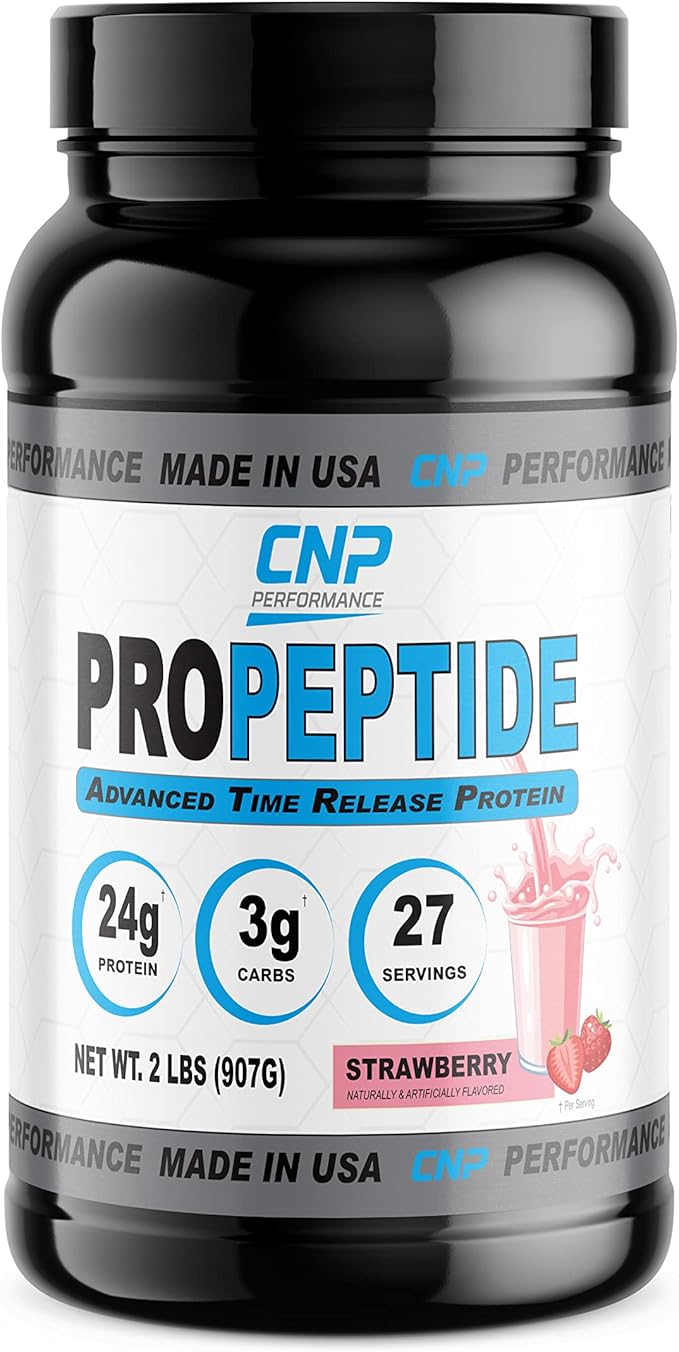 CNP ProPeptide Professional Grade Protein Powder Advanced Nutrition Supplement (Strawberry 2 Pound)