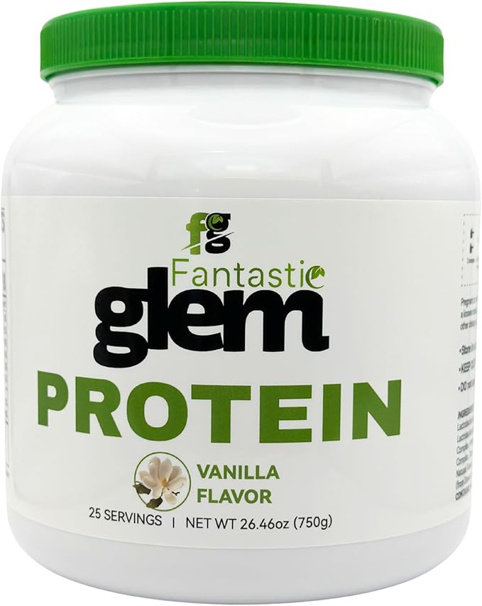 Vanilla Protein Powder – Support Muscle Growth Recovery and Overall Wellness - GMO Soy Gluten and Sugar Free 20g of Protein per Serving - 25 Servings 750g