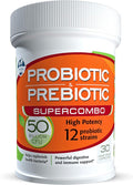 50 Billion CFU Prebiotic and Probiotic Supplement for Women and Men 12 Strains for Daily Immune Support and Digestive Health 30 Veggie Capsules Non Refrigerated High Potency Probiotics