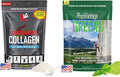 PhysiVantage Supercharged Collagen Peptides Powder - Unflavored &amp Organic Greens Powder