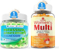 Womens Multivitamin Gummy Potassium Citrate Gummies 1666mg for Adults 2 Pack