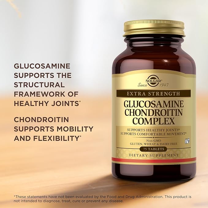 Solgar – Extra Strength Glucosamine Chondroitin Complex 75 Tablets