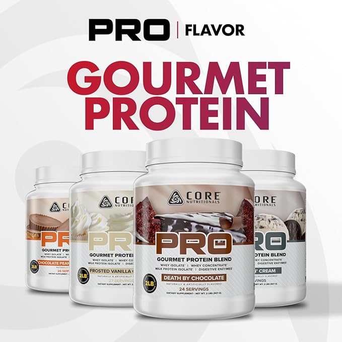 Core Nutritionals Transformers Protron Protein | Whey + Casein Blend | MCTs &amp Digestive Enzymes | 25g Protein | Free Prize Inside - Megatron | 2 Pound (PB Cookie 'N Cream)