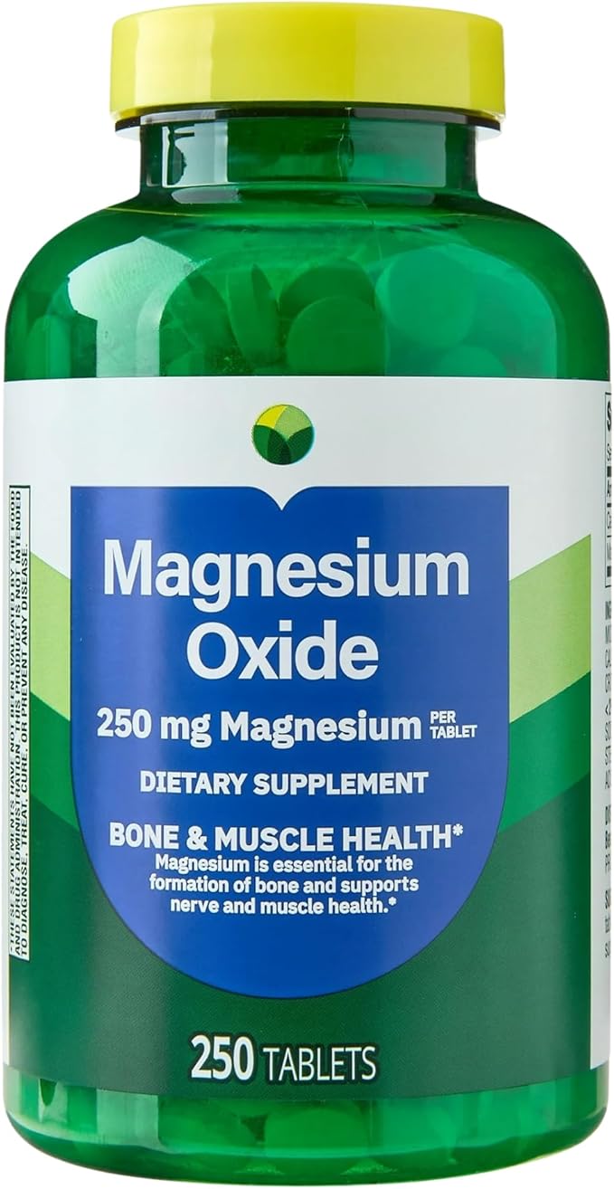 KP+ Magnesium Oxide 250 mg | Bone Muscle &amp Nerve Support | 250 Tablets | Dietary Supplement | Pack of 1