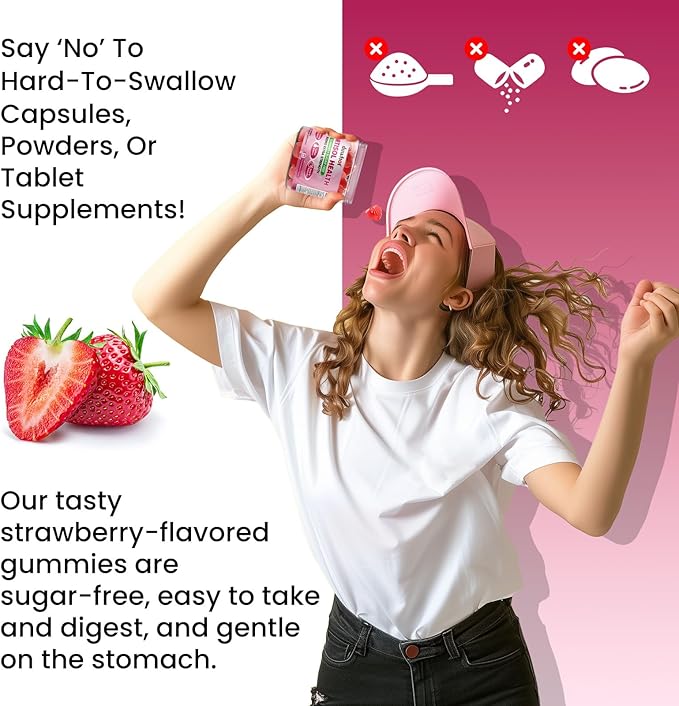 Cortisol Gummies 15 in 1 Lower Cortisol Supplements for Women w. Ashwagandha Magnesium Phosphatidylserine Folate for Hormone Balance Mood Focus Sleep Support Sugar Free Vegan 60