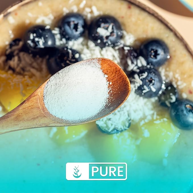 PURE ORIGINAL INGREDIENTS Marine Collagen Powder (1 lb) Natural &amp Unflavored Protein Peptides Resealable Bag (Pack of 2)