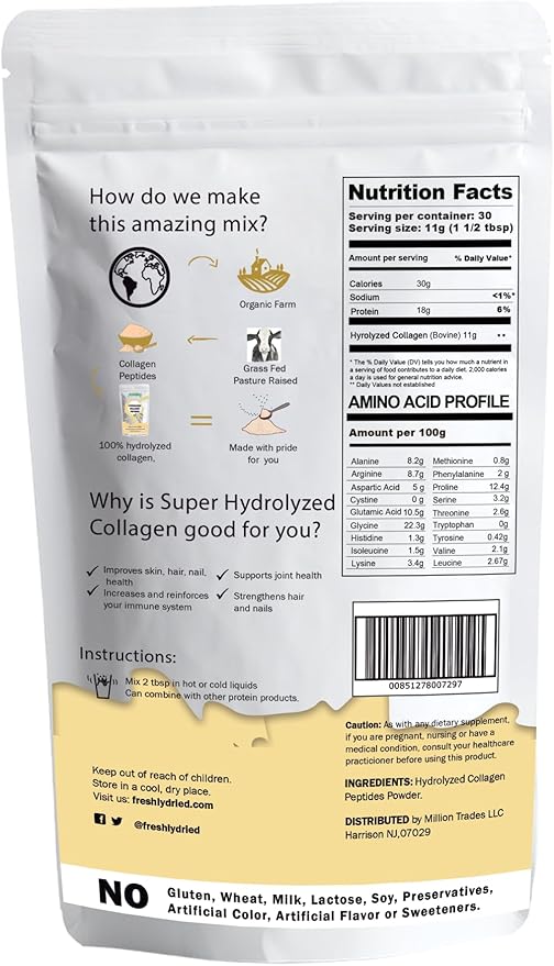 Freshlydried Hydrolyzed Collagen Peptides Powder