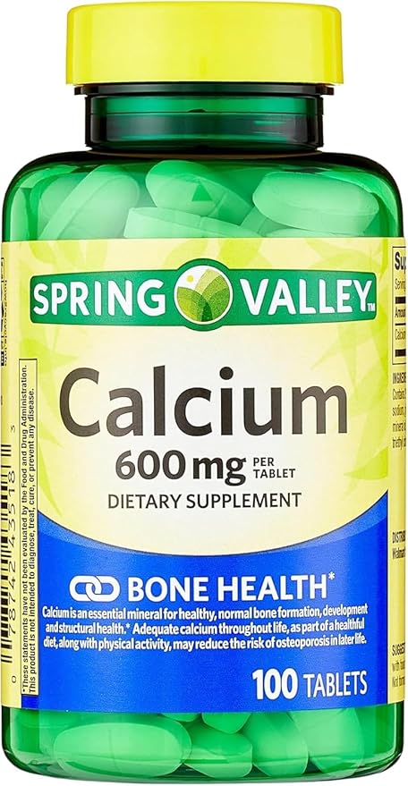 Calcium 600 mg 100 Tablets Dietary Supplement Bone Health Calcium (Pack of 3)