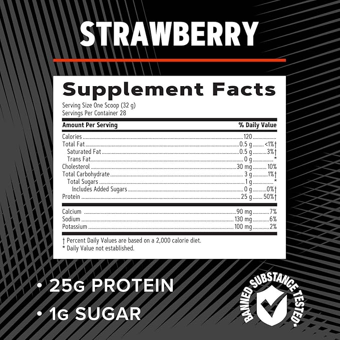 GNC AMP Pure Isolate Protein - Strawberry (28 Servings)