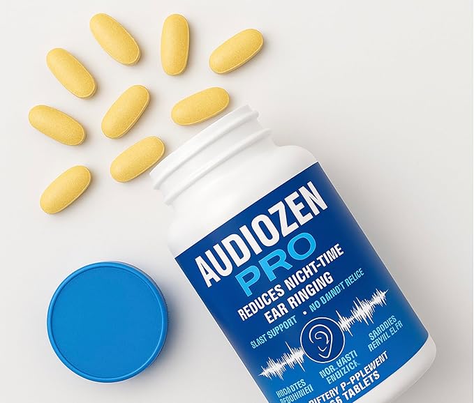 Audio-Zen Pro – Dietary Supplement 180 Tablets | Night-Time Ear Ringing Support | Non-Habit Formula | Natural Blend for Ear Comfort &amp Relaxation | Daily Wellness Support 3 Bottles