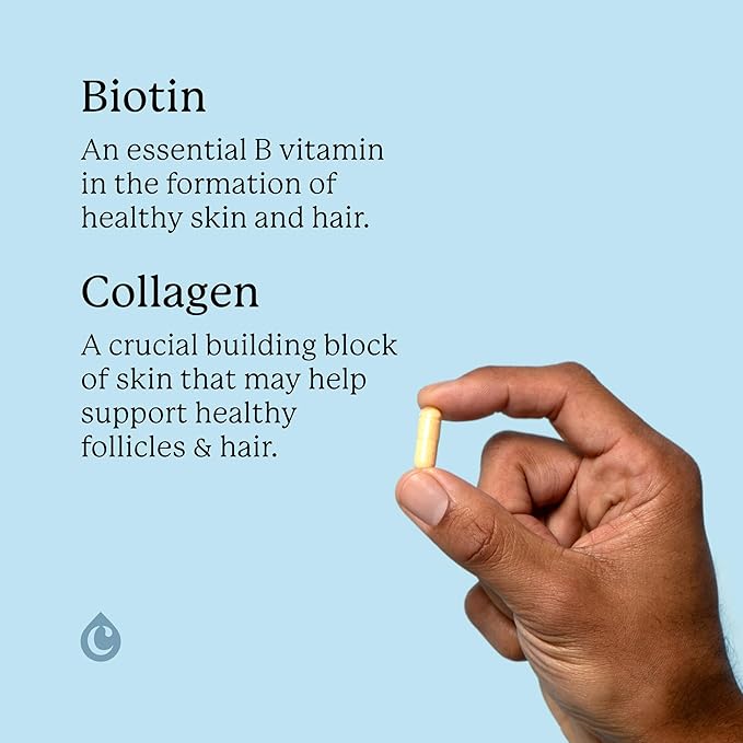 Biotin Hair Multivitamins 2500mcg Biotin with Collagen 60 Capsules 30 Day Supply