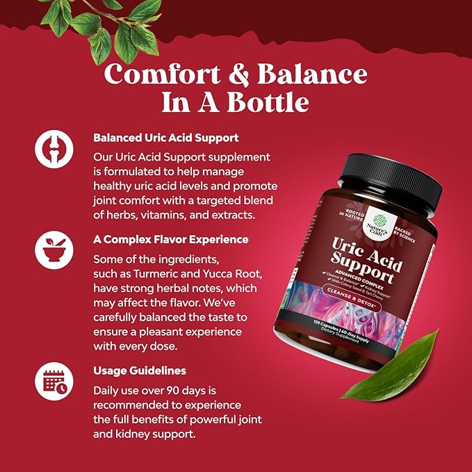 Green Coffee Bean Extract for Uric Acid Cleanse &amp Detox - Green Coffee Beans with Turmeric Tart Cherry &amp Celery Seed for Adults - Daily Uric Acid Flush for Joints Support &amp Kidney Cleanse