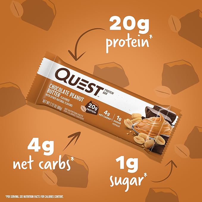 Quest Nutrition Chocolate Peanut Butter Protein Bars &amp Strawberry Cake Frosted Cookies Twin Pack Bundle 12 Bars &amp 16 Cookies