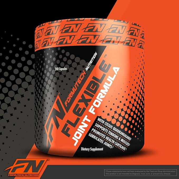 Flexible Joint Formula | Complete Support for Joints Bones &amp Connective Tissues | Promotes Uptake of Sulfates | 240 Capsules