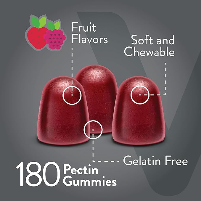 VITEEY Prebiotic Fiber Gummies for Adults 7g - Gut Health &amp Digestive Soluble Fiber Supplement Gummies - Zero Sugar Added Vegan Gluten-Free - 180 Count